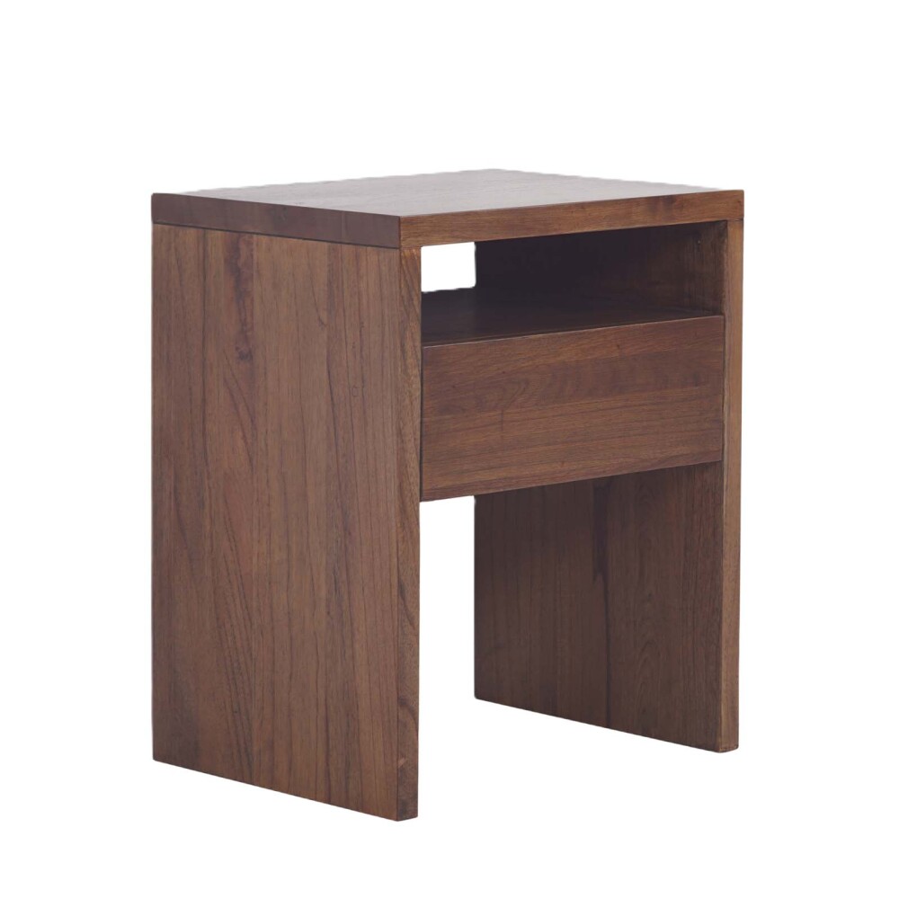 MESA DE LUZ MADERA MARRON HATTA