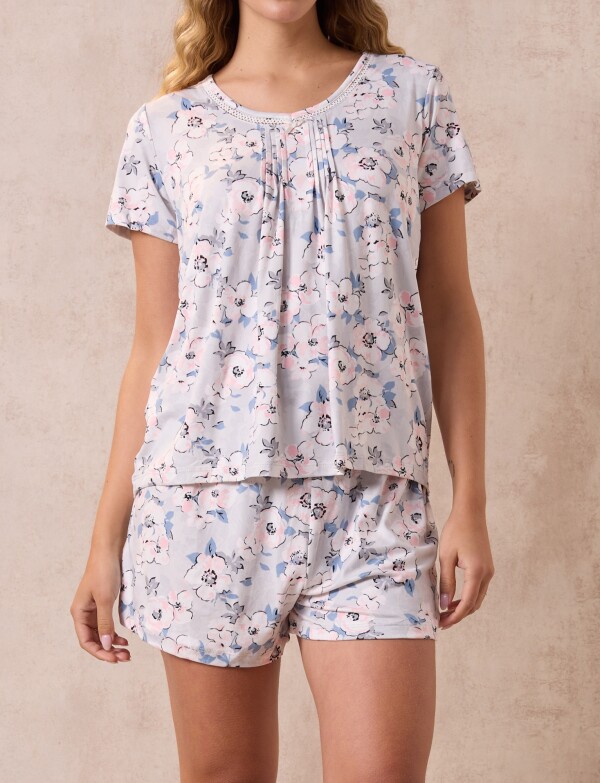 Pijama C/short GRIS/MULTI