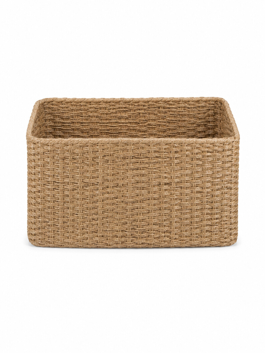 CANASTO RECTANGULAR - BEIGE 