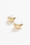 Aros gota dorado