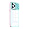 Protector Case con Protector de Cámara Slide para iPhone 15 Pro Max Sky blue+pink