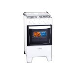 COCINA COMBINADA 4 HORNALLAS, HORNO ELÉCTRICO, AUTO LIMPIANTE- BLANCA S/E blanco