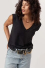 POLERA RUE V-NECK Negro