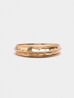 Pulsera Rígida Tubular dorado