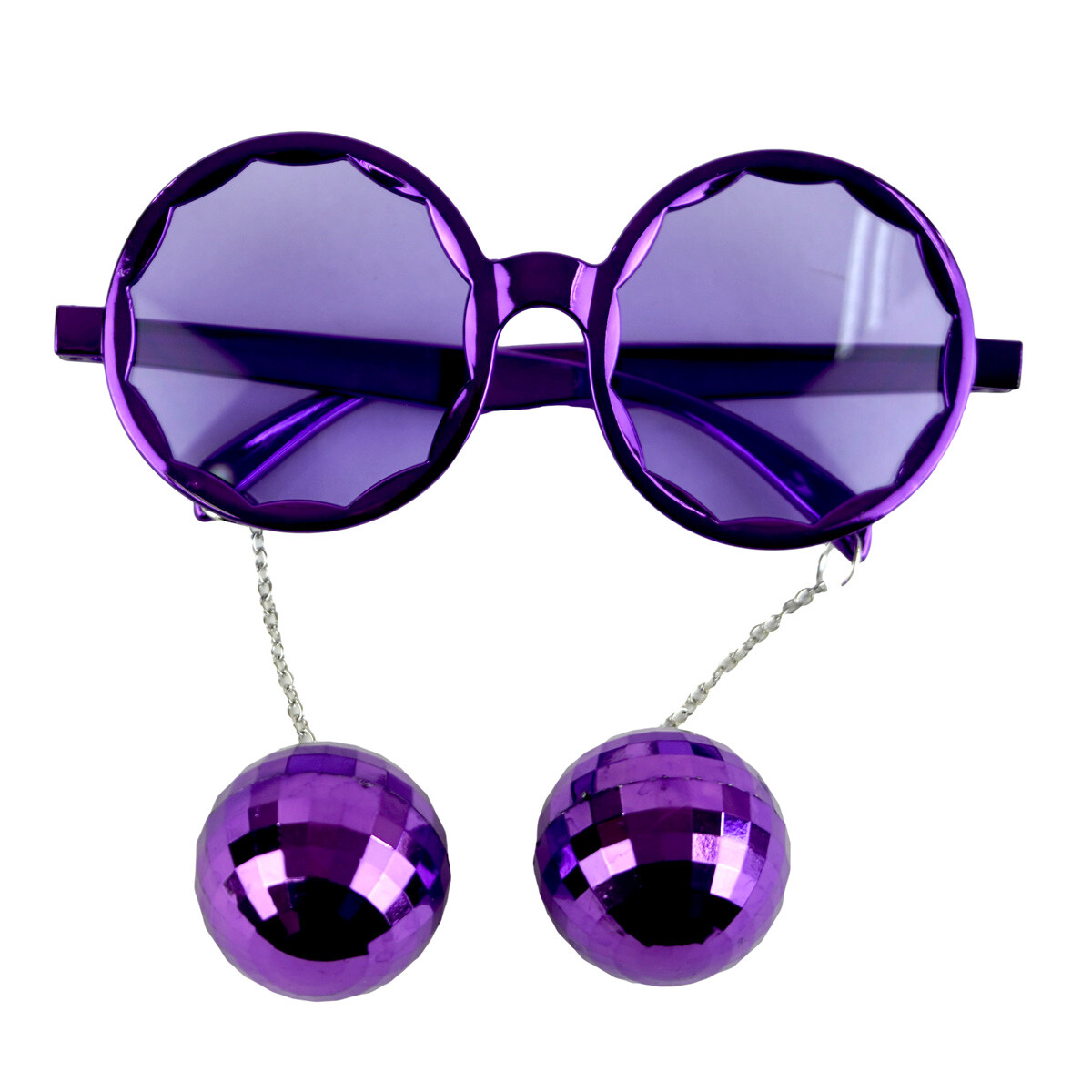 LENTES COTILLON PLASTICO C/BOLA DISCO 