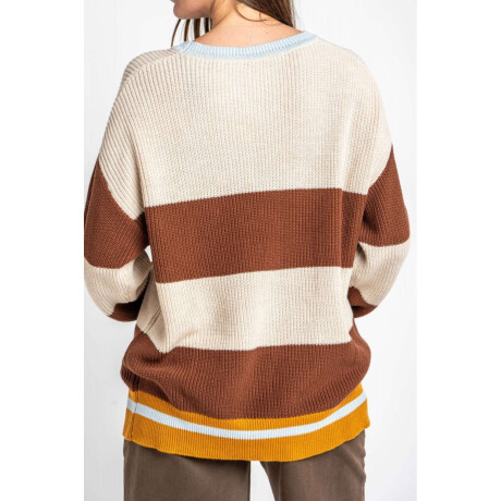 Sweater Rayado Chocolate