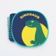 Cuaderno espiral dinosaurio azul