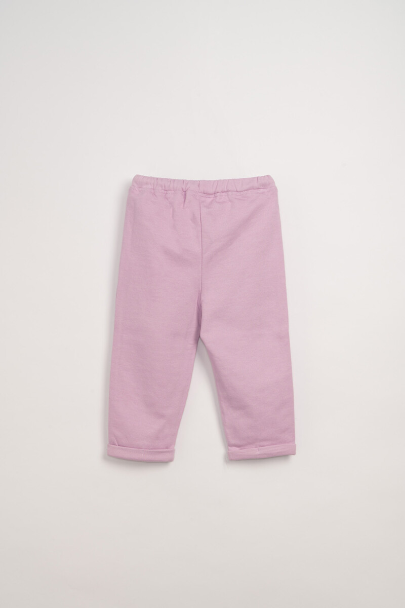 Pantalón deportivo estampado Rosa