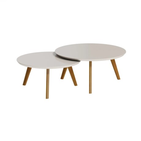 Mesa De Centro Classic - Conjunto - Blanco- Mesa De Centro Classic - Conjunto - Blanco-