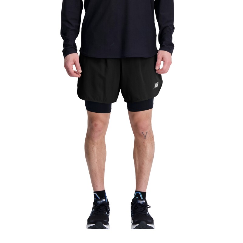 Short New Balance de hombre - 6 Inch - MS33282BK BLACK