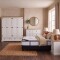 Promo Juego de Dormitorio Linea Naturale + Sommier 2 plazas HAMPTONS Hybrid Bronze BLANCO