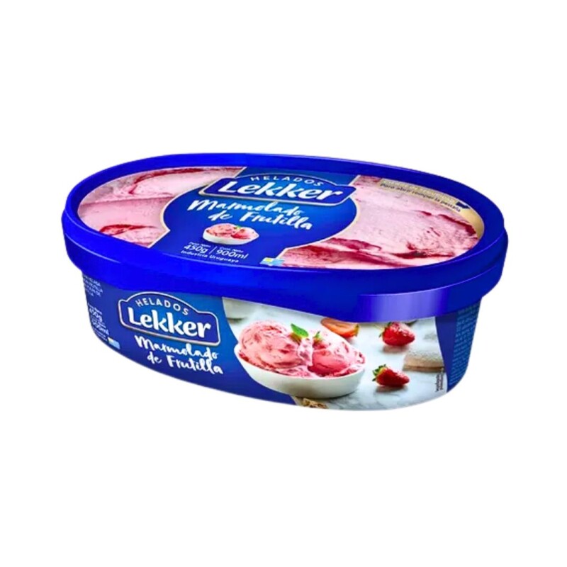 Helado Frutilla Marmola c/ Pulpa Lekker - 900 ml Helado Frutilla Marmola c/ Pulpa Lekker - 900 ml