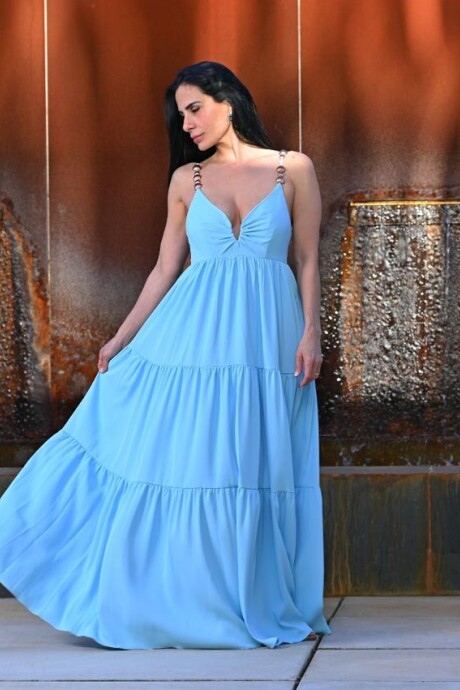Vestido Oriana Celeste