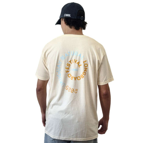 Remera Longboard Festival Espiral Beige