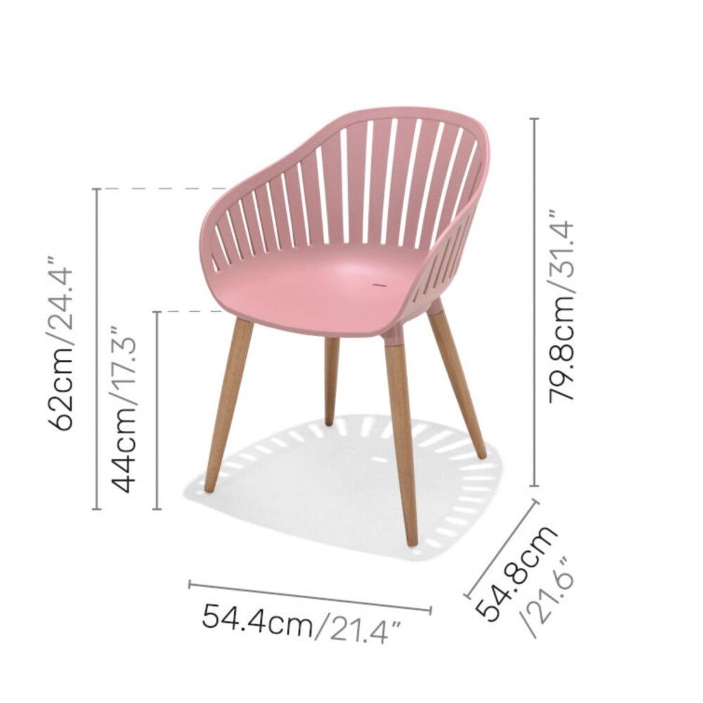 Juego de Mesa y sillas de Jardín - Nassau Rosa