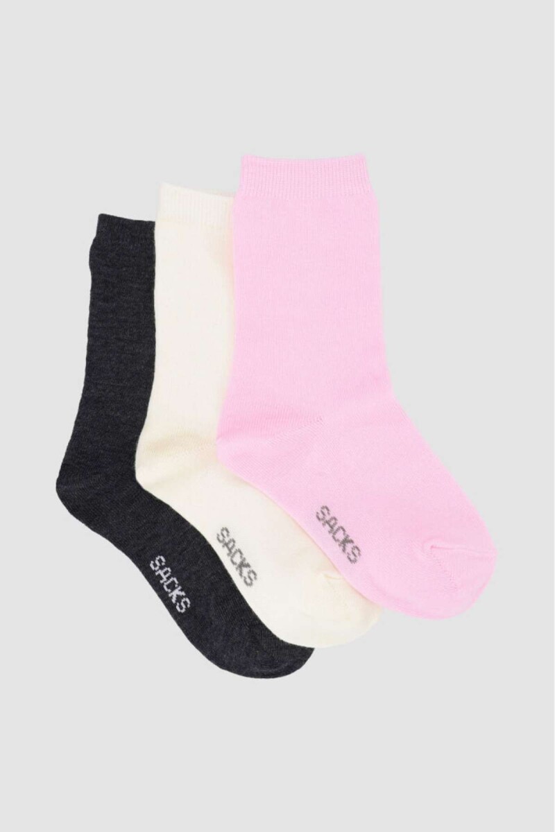 Pack x3 crew lisas niños jk - Variante 29 