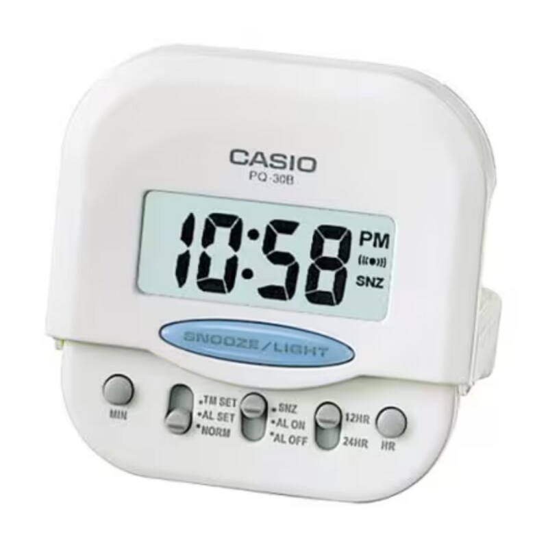 Reloj despertador Casio PQ30B-7DF Blanco