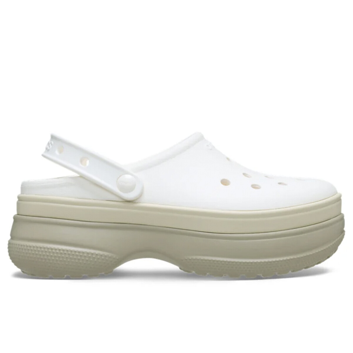 Classic Stacked Clog - Blanco 
