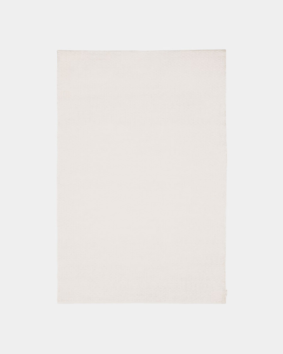 Alfombra Mascarell de algodón y poliéster blanco 200 x 300 cm 