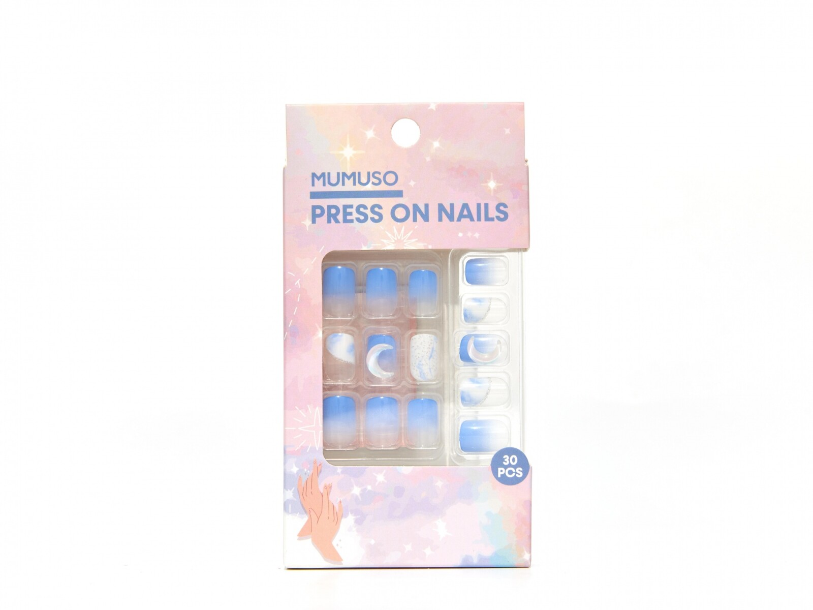 PRENSA EN LAS UÑAS (LUNA CRESCENTE) 