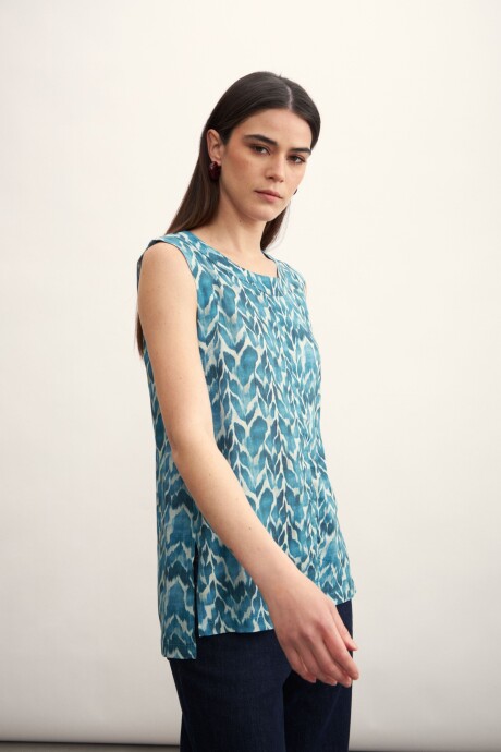 Blusa Martha Azul