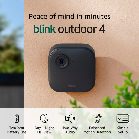 Cámara Ext Blink Outdoor 4 Camera 1080P Pack X2 Sync Module Core 001