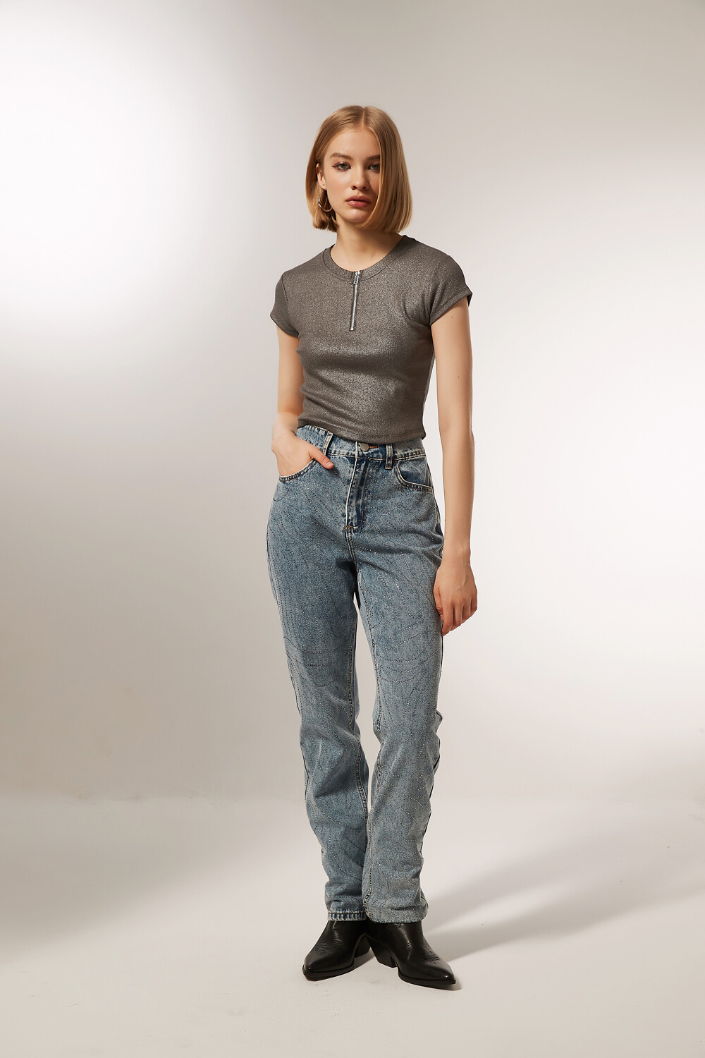 Tops Xara Gris Oscuro