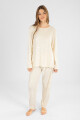 Pijama velour estrellas Marfil
