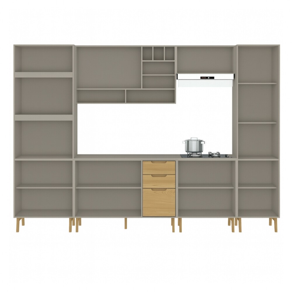 COMBO COCINA - LINEA WOOD GRAFITO