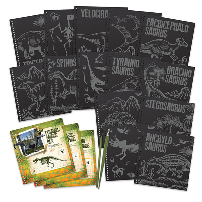 Raspa y dibuja Dinosaurios DinosArt Raspa y dibuja Dinosaurios DinosArt