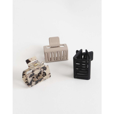 Set De Broches Combinacion Tricolor