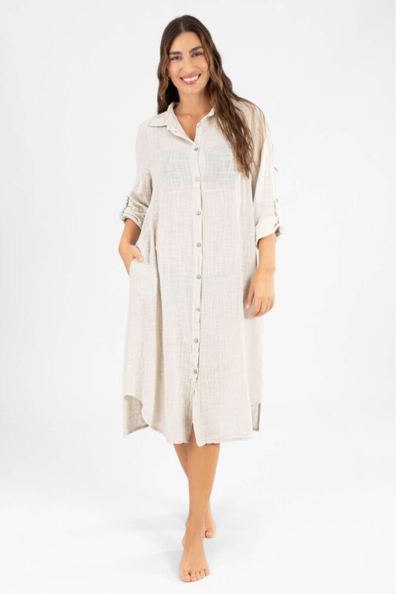 Camisola larga toscana - Beige 