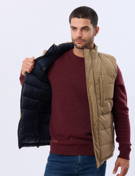 CHALECO REVERSIBLE ACOLCHADO Beige