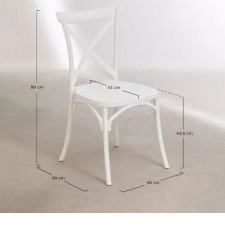 Silla Vienesa de Jardin Blanco