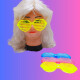 Lentes Flúo Corazón x12 Und Lentes Flúo Corazón x12 Und