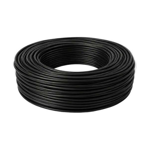 CABLE 6MM X100 ROLLO CERRADO Negro
