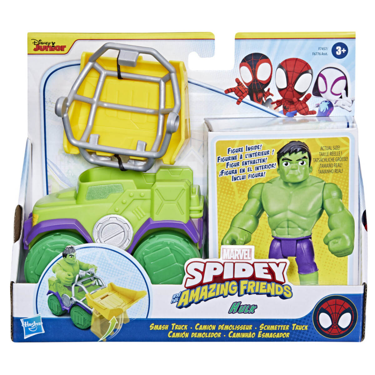 Set Figura Marvel Spidey y Sorprendentes Amigos Hulk 