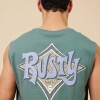 Musculosa Hombre Alg.C/Estam.E/Espal. Rusty Verde Oscuro
