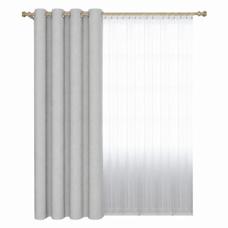 Cortina Blackout 140x230 Cm No Pasa Luz Living Dormitorio Gris