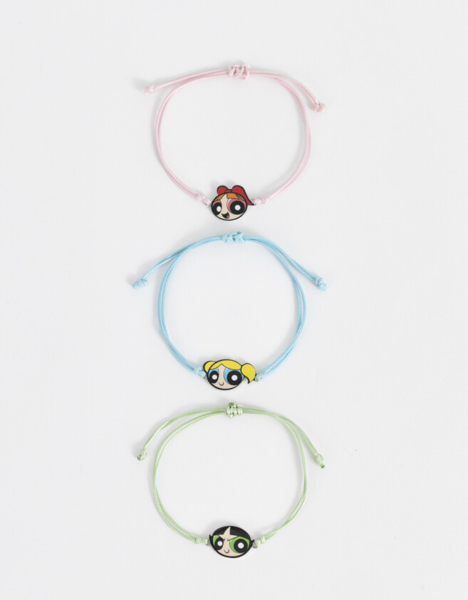 Pulseras Infantiles Set De Pulseras "chicas Superpoderosas" - Combinacion Multicolor