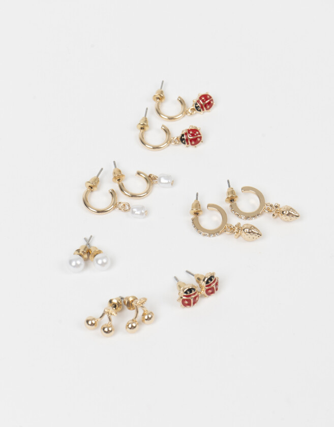 Aros Sets Frutas Set De Aros Frutas - Dorado