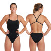 Malla de Entenamiento para Natación Mujer Arena Women's Team Swimsuit Challenge Solid Negro-Blanco