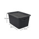 Set x3 caja organizadora simil ratán 5L NEGRO