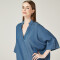 Blusa Clementina Azul Medio