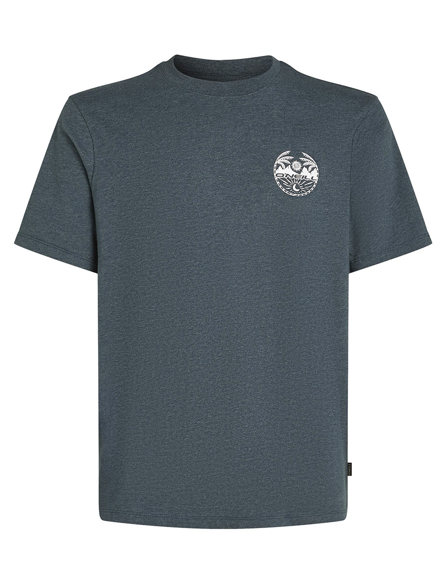 Remera O'Neill Circle Back Print Steel Azul 