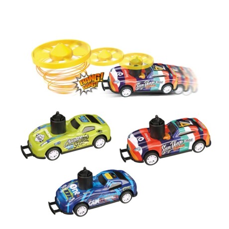 Set 3 autitos de carrera con helice voladora KZ957060 001