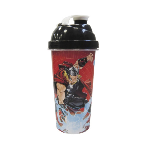Vaso Plástico Milk Shake 580 ml AVENGERS IRON MAN Y THOR