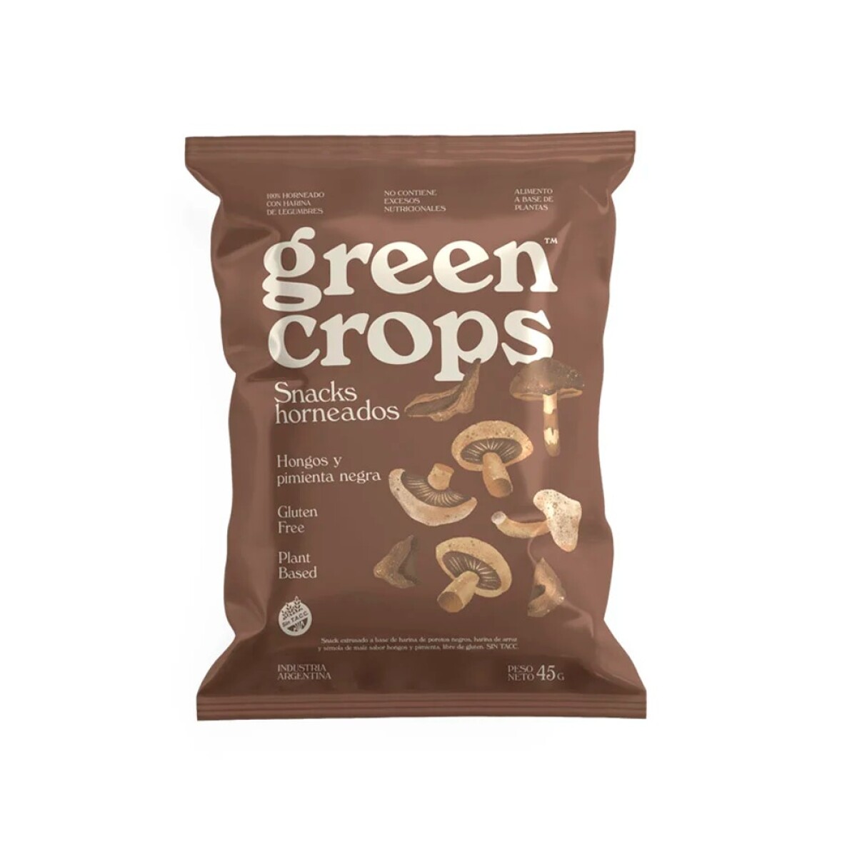 Snack Hongos y Pimienta 45 g Green Crops 