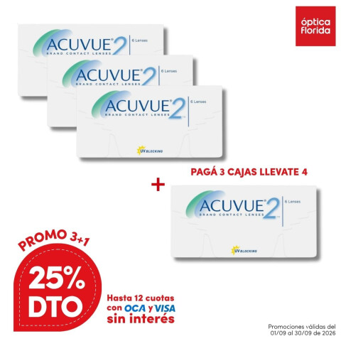 Acuvue 2 - PROMO 4 cajas Acuvue 2 - Promo 4 Cajas
