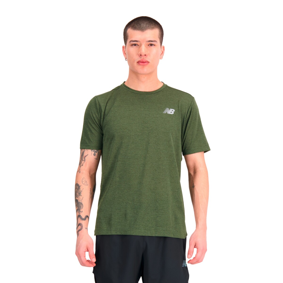 Camiseta Impact Run Sleeve de Hombre - Verde 